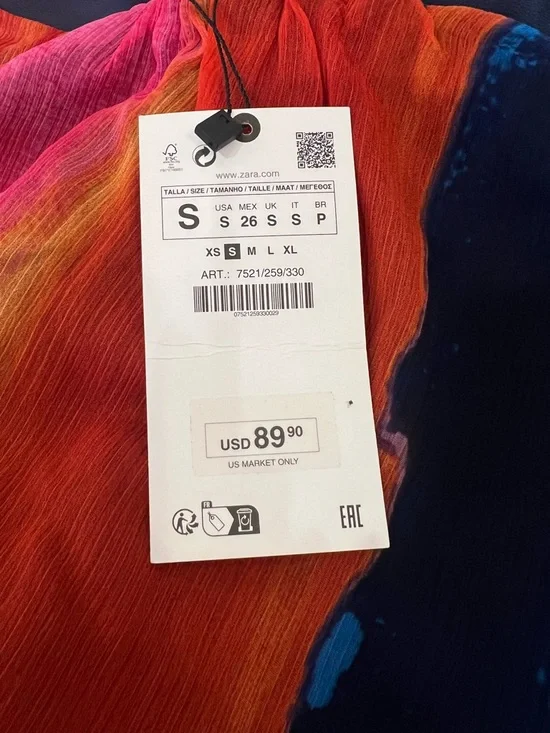 Zara Women Multicolor Beaded Halter Dress, beach summer vacation dress - Picture 8 of 9